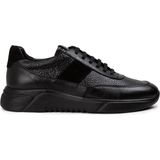 Deery Deri Siyah Erkek Sneaker Ayakkabı - 01963MSYHE07