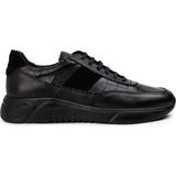 Deery Deri Siyah Erkek Sneaker Ayakkabı - 01963MSYHE09