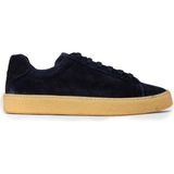 Deery Erkek Hakiki Deri Lacivert Sneaker Ayakkabı - 02018MLCVC03