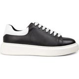Deery Erkek Hakiki Deri Siyah Sneaker Ayakkabı - 01990MSYHP02
