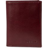 Deery Hakiki Deri Bordo Dikey Erkek Cüzdanı - 00216MBRDZ01