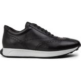 Deery Hakiki Deri Siyah Erkek Sneaker Ayakkabı - 00750MSYHE06