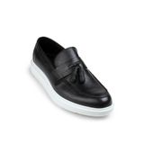 Deery Hakiki Deri Siyah Püsküllü Comfort Erkek Loafer