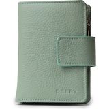 Deery Hakiki Deri Yeşil Dikey Kadın Cüzdanı - 00918ZYSLZ01