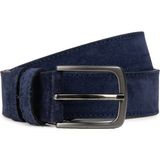 Deery Hakiki Süet Lacivert Erkek Kemer - TB005MLCVW01 - 115 cm