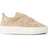 Deery Kadın Bej Renkli Örgü Detaylı Sneaker Ayakkabı - K0046ZBEJM01