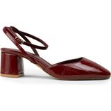 Deery Kadın Bordo Ince Bantlı Topuklu Ayakkabı - RD016ZBRDM01