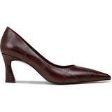 Deery Kadın Bordo Krokodil Desenli Orta Topuklu Stiletto - V4030ZBRDM01