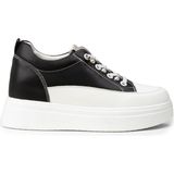 Deery Kadın Gizli Topuk Siyah Sneaker Ayakkabı - K0120ZSYHC01