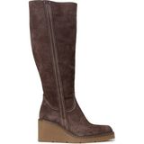 Deery Kadın Hakiki Süet Kahverengi Dolgu Topuk Çizme - 61206ZKHVC01