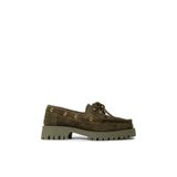 Deery Kadın Hakiki Süet Yeşil Marin Loafer