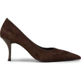 Deery Kadın Kahverengi Süet Sivri Burun Stiletto - V4045ZKHVM01