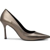 Deery Kadın Platin Renkli Stiletto Topuklu Ayakkabı - P4539ZPLTM01