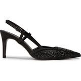 Deery Kadın Siyah Taş Detaylı Slingback Stiletto - RD140ZSYHM01