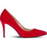 Deery Kırmızı Süet Kadın Stiletto