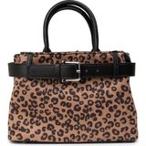 Deery Leopar Desenli Kadın El Çantası - K2791ZLPRY01 - Vizon