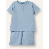 DeFacto %100 Pamuk 2'li Mavi Pijama Takımı Erkek Bebek H6835A526HS - Mavi-BE523 - 4 - 5 Yaş