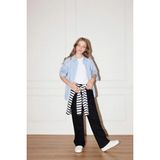DeFacto %100 Pamuk 90's Wide Leg İspanyol Paça Gabardin Pantolon Kız Çocuk G0603A826SP - Siyah-BK27 - 13 - 14 Yaş