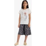DeFacto %100 Pamuk Anime Baskılı Beli Lastikli Pijama Takımı Kız Çocuk E2227A825SM - Ekru-ER85 - Dropsuz - 5 - 6 Yaş