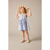 DeFacto %100 Pamuk Aplike Kolsuz Jean Elbise Kız Bebek H6590A526HS