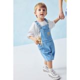 DeFacto %100 Pamuk Ayıcıklı Jean Tulum Erkek Bebek H2840A526SM - Mavi-NM39 - 2 - 3 Yaş