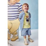 DeFacto %100 Pamuk Ayıcıklı Tişört Erkek Bebek H2832A526SM - Sarı-YL273 - 2 - 3 Yaş