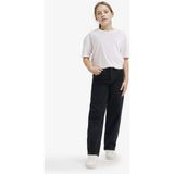 DeFacto %100 Pamuk Baggy Fit Geniş Paça Jean Pantolon Kız Çocuk G4941A825AU - Antrasit-NM36 - 7 - 8 Yaş