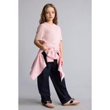 DeFacto %100 Pamuk Baggy Fit Mavi Jean Pantolon Kız Çocuk H6075A826SP - Mavi-NM34 - 13 - 14 Yaş