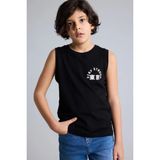 DeFacto %100 Pamuk Baskılı Atlet Erkek Çocuk G9966A826HS - 7 - 8 Yaş - Siyah-BK81