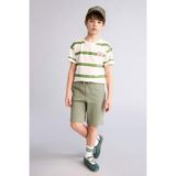 DeFacto %100 Pamuk Beli Lastikli Cepli Pike Şort Erkek Çocuk B5925A826SM - 13 - 14 Yaş - Haki-KH440