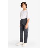 DeFacto %100 Pamuk Beli Lastikli Gabardin Pantolon Erkek Çocuk G3642A825AU