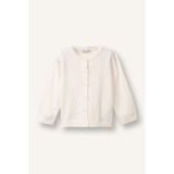 DeFacto %100 Pamuk Bisiklet Yaka Hırka Kız Bebek H0972A526SP - Beyaz-WT34 - 2 - 3 Yaş