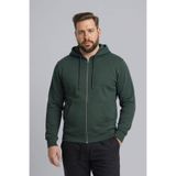 DeFacto %100 Pamuk Büyük Beden Kapüşonlu Fermuarlı Sweatshirt H2059AX26SP
