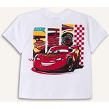 DeFacto %100 Pamuk Cars Tişört Erkek Bebek H8151A526HS - Beyaz-WT34 - 18 - 24 Ay
