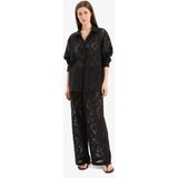 DeFacto %100 Pamuk Dantelli Beli Lastikli Beyaz Plaj Pantolonu D9767AX25SM - Siyah-BK27 - XS