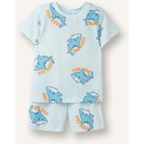 DeFacto %100 Pamuk Desenli 2'li Antrasit Pijama Takımı Erkek Bebek H5394A526HS - Yeşil - 9 - 12 Ay