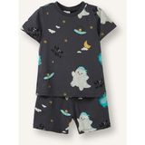 DeFacto %100 Pamuk Desenli 2'li Antrasit Pijama Takımı Erkek Bebek H8216A526HS - 4 - 5 Yaş