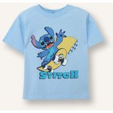 DeFacto %100 Pamuk Disney Lilo & Stitch Regular Fit Kısa Kollu Tişört Erkek Bebek G9909A526SM - Mavi-BE316 - 2 - 3 Yaş