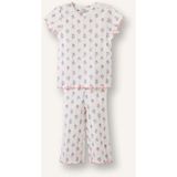 DeFacto %100 Pamuk Disney Lilo & Stitch Relax Fit Şort Tişört 2'li Pijama Takımı Kız Çocuk H5503A526SM - Ekru-ER233 - 3 - 4 Yaş
