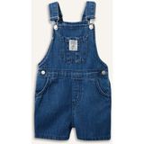 DeFacto %100 Pamuk Erkek Bebek Jean Salopet Şort Tulum H3129A526HS - Mavi-NM28 - 5 - 6 Yaş
