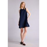 DeFacto %100 Pamuk Fashion Fit Yumuşak Jean İndigo Mini Elbise H2534AX26SM - Mavi - XS