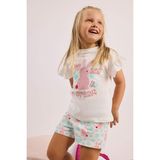 DeFacto %100 Pamuk Fitilli 2'li Ekru Pijama Takımı Kız Bebek H9307A526SM - Ekru-ER233 - 12 - 18 Ay