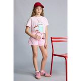 DeFacto %100 Pamuk Gabardin Şort Kız Çocuk H1514A826HS - 8 - 9 Yaş - Pembe-PN343