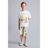 DeFacto %100 Pamuk Garfield Lisanslı Regular Fit 2'li Beyaz Pijama Takımı Erkek Çocuk H8146A826HS - Beyaz-WT34 - 8 - 9 Yaş