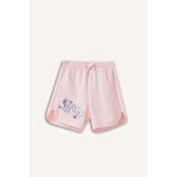 DeFacto %100 Pamuk Hello Kitty Lastikli Bel Pembe Şort Kız Çocuk H4101A826HS