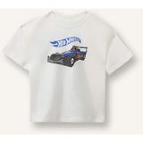 DeFacto %100 Pamuk Hot Wheels Regular Fit Kısa Kollu Tişört Erkek Bebek H4766A526SM - Ekru-ER105 - 2 - 3 Yaş