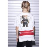 DeFacto %100 Pamuk I Love NY Oversize Tişört Kız Çocuk G9595A826SM - Ekru - 5 - 6 Yaş
