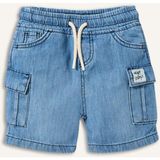 DeFacto %100 Pamuk Jean Şort Erkek Bebek G7554A526SM - Mavi-NM39 - 2 - 3 Yaş