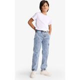 DeFacto %100 Pamuk Jogger Fit Beli Lastikli Jean Pantolon Erkek Çocuk G2775A825AU - Mavi-NM39 - 5 - 6 Yaş