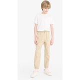 DeFacto %100 Pamuk Jogger Fit Gabardin Pantolon Erkek Çocuk B6713A825SM - 11 - 12 Yaş - Bej-BG732